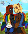 YCH: Pride Couple Finished by NellDemonArt