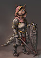 Kobold knight colored by CrestfallenArtist