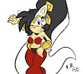 Doodle drawing: Evey as Shantae by Shadow4one