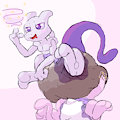 Happy Blortday Mewtwo~ by BoredomWithFriends