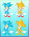 The fusion of Sonic and Tails by hker021