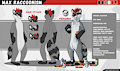 Raccoonism Character Reference Sheet by raccoonism