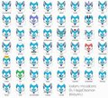 Icefumy mood icons, made by MegaCreomon by Icefumy