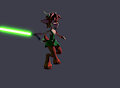 Animated Eli with Light saber