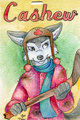 Furry Fiesta 2012 Badge, by P Moss by CashewLou