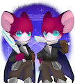 Doodle Twins mice :D by CharzelNut