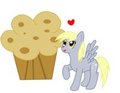 Derpy and the giant muffin by Leprechaun