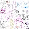 unsorted doodles by fourball
