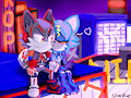 Cyberpunk Hairo and Kyori (Sonic FC) by Silver8lue