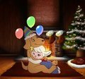 Cozy Christmas- Sandy &amp; Party Dog  by tato