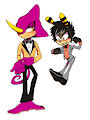 Suit Series: Espio and Charmy by MidnightMuser