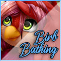 Bathing Birb by LilyBird