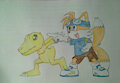 Tails and Agumon