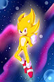 Super Sonic the hedgehog by PolarisArt18