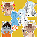 I'm back! I have been working a lot this month! Next month open for stickers by CocoFoxx