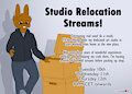 Studio Relocation Streams!