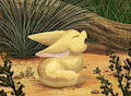 A Sleepy Fennec Fox by Uluri