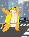 Traffic Tiger (Diapered) by FurWolfy