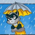 Enjoy the rain by pandapaco