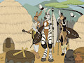 Warriors of the Zulu tribe by Wap