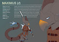 Commission - Maximus Character Sheet by besonik