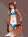 Swimwear Vixen [Female Fox] by luckynumbers