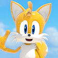 [3D] Tails in the beach waters