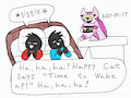 The Twins and the Happy Cat Alarm Clock by KatarinaTheCat18