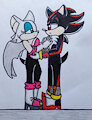 Shadow x Rouge together by DragonSonic