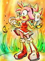 Colored Amy Powering Up by KiwiKiss