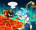 Magma Shadow vs Frozen Sonic