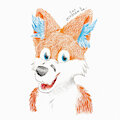 Retro fox by Yordraw