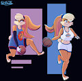 Space Jam 1 and 2 Lola Bunny by SuperHyperSonic2000