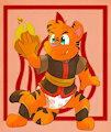 Brian the Firebender Tiger by nswitchplayer