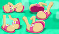 Sonic Girls' Feet - Cream Rabbit ('Sonic X' Sandals) by Strangefacts101