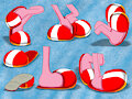 Sonic Girls' Feet - Amy Rose (Slippers) by Strangefacts101