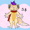 Jay the gecko Adoptable! OPEN by DuArtPengu