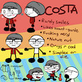 costa reference sheet