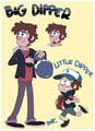 Dipper Pines, Big-N-Little COLOR by Dox
