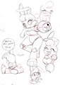 Bunnie Rabbot doodles by TheDJTC