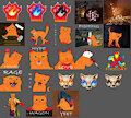 Commission 1 "Emotes for Firecatttv" by warriorjane12