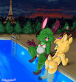 Paris Poolside (by SkeletonKid5)
