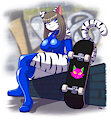 Skater Cat by CrazyMacYo