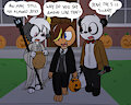 Boys at Halloween by Pokefound