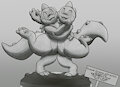 Bubble Dragon Statue by Deliciousprinnyjuice