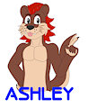 Ashley the Otter Badge (Art Commission) by GarPhaN