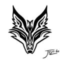 Tribal Fox Tattoo Design by Jovo