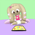 Valentina's Tablet Time -By ConejoBlanco-