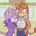 Queen Blaze and King Klaue (commission) by Loshon