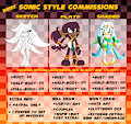 Sonic Style Commission Sheet by VoltRaptor